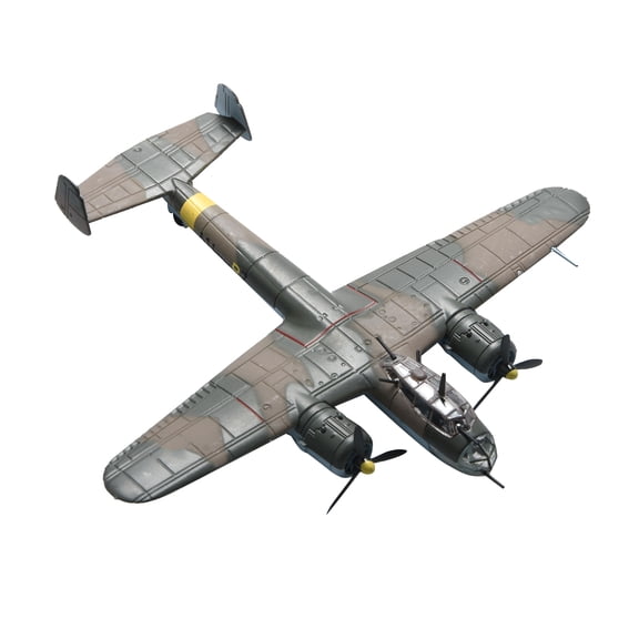 JIAHAOO Twin Engine Style Aircraft Model 1:144 Scale For Aviation Hobbyists Collection And Showcase Use