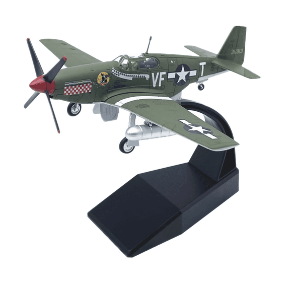 JIAHAOO US P 51 Mustang Fighter Alloy Aircraft Model 1 72 Scale Plane Souvenir Static Display Gift for Airplane Collectors Ages 18 Plus