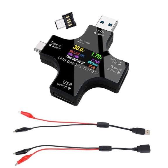 JIAHAOO USB C Power Tester 32V 5.1A Load Meter for Pro XPS Voltage Current Meter Charger Tester