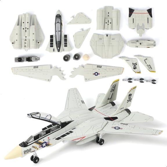 JIAHAOO United States Navy F-14 Model Kit, 27cm X 27cm Size, For Decoration, Collection For Model Enthusiasts