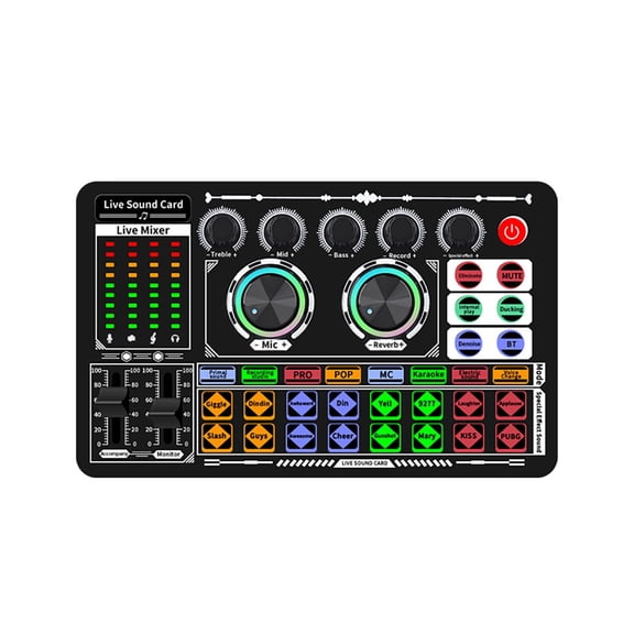 JIAHAOO User-Friendly F999 Sound Card for Beginners & Professionals Easy Setup for Any Recording Scenario
