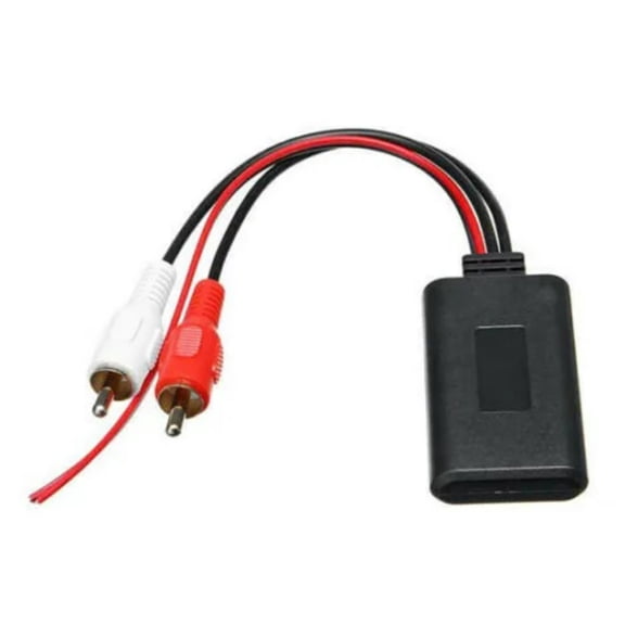 JIAHAOO Vehicle Bluetooth Module for 2RCA Audio Input Black Stable Performance 5-12V Power Supply Universal fit