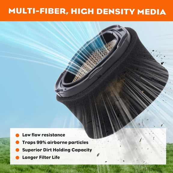 JIAHAOO Vibration Reducing Air Intake Filter For Deere STX30 STX38 STX46 Yard Tractor Engine System Replacement Parts