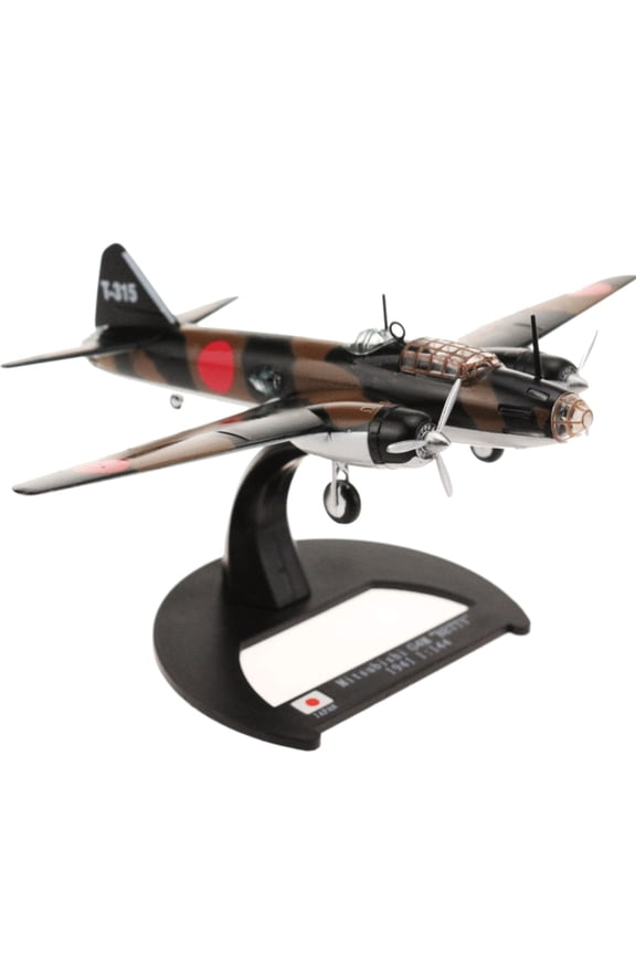 WWII G4M Betty Bomber Airplane Model 1:144 Scale, Alloy Diecast for Father's Day Gift