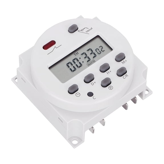 JIAHAOO Weekly Digital Timer 12V DC Relay Switch 16A Contact 17 Daily Programs Auto Power Control for TV Radio