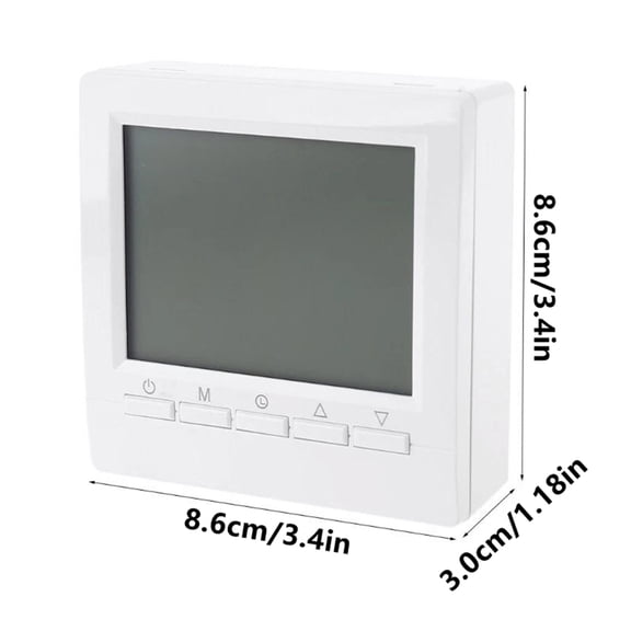 JIAHAOO White Frame Gas Boiler Thermostat Lcd Digital Screen Button Control 3a Current For Home Room Heating System
