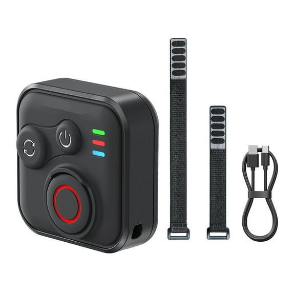 JIAHAOO Wireless Action Camera Remote 50m for GoPro Insta360 Mobile Long Use 96H with Straps Accessories