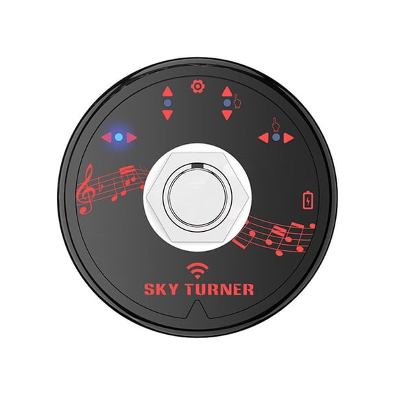 JIAHAOO Wireless Pedal Controller for APP Music & Memo Flipping, Compatible with Most Mobile Phones, Black