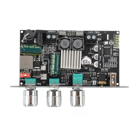 JIAHAOO ZK 1001U Bluetooth 5.3 Amplifier Board 100W Mono DC9 24V Battery Power for DIY Speaker AUX USB U Disk