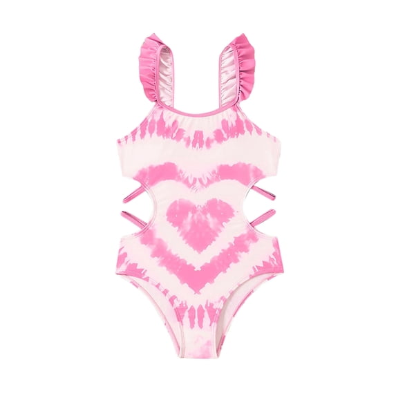 JIAHONG 5T Bathing Suit Girls, Girls Swimsuit Upf 50+ Rash Guard Set Quick Dry Bathing Suit for Toddler To Big Kids Cute Girls Bathing Suits