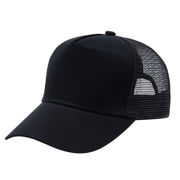 JIAHONG Baseball Hats Breathable Mesh Quick Dry Adjustable Golf Baseball Cap Athletic Solid Fitted Versatile Athletic Tongue Hat, Black