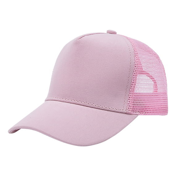 JIAHONG Baseball Hats Breathable Mesh Quick Dry Adjustable Golf Baseball Cap Athletic Solid Fitted Versatile Athletic Tongue Hat, Pink