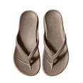 thumbnail image 1 of JIAHONG Flip Flops for Women and Men with Arch Support Comfortable Recovery Slide Sandals Resistant Shower Shoes Walking Thong Summer Sandals, Brown, 1 of 5
