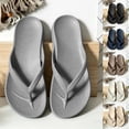thumbnail image 1 of JIAHONG Flip Flops for Women and Men with Arch Support Comfortable Recovery Slide Sandals Resistant Shower Shoes Walking Thong Summer Sandals, Grey, 1 of 6