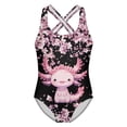 thumbnail image 1 of JIAHONG Girl Swimsuit 4T, Upf 50+ Swimwear with Shorts Quick Dry for Pool Beach Floral Bathing Suit for Little Girls, 1 of 2