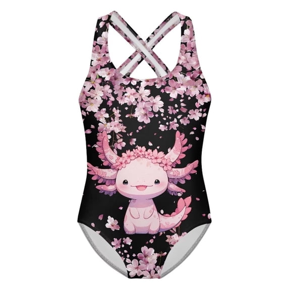 JIAHONG Girl Swimsuit 4T, Upf 50+ Swimwear with Shorts Quick Dry for Pool Beach Floral Bathing Suit for Little Girls