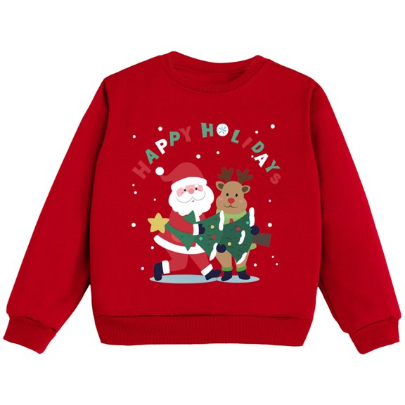 JIAHONG Hoodies for Boys 10-12, Christmas Toddler Girls Boys Sweatshirt Girls Kids Casual Loose Full Sleeves Sweatshirts Letter Print Crop Tops, Hot Pink