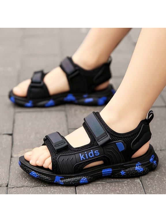 Kids Boys Summer Sports Sandals Hiking Beach Outdoor Open toe Sports Sandals for Kids, Blue