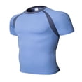 thumbnail image 1 of JIAHONG Shapewear for Men's, Compression Shirts Short Sleeve T-Shirt Athletic Compression Tops Workout Sports Base Layer Undershirt, Dark Gray, 1 of 3