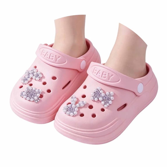 JIAHONG Toddler Little Kids Clogs Slippers Sandals, Non- Girls Boys Clogs Slide Lightweight Garden Shoes -on Beach Pool Shower Slippers