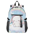 thumbnail image 1 of JIALIOU 14" Laptop Backpack Waterproof Airline Approved Stylish Casual Daypack for Travel Business College Work, Cinnamoroll Sit on Cloud Wear Headphone, 1 of 8