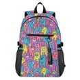 thumbnail image 1 of JIALIOU 14" Laptop Backpack Waterproof Airline Approved Stylish Casual Daypack for Travel Business College Work, Cartoon Teeth, 1 of 8