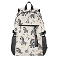 thumbnail image 1 of JIALIOU 14" Laptop Backpack Waterproof Airline Approved Stylish Casual Daypack for Travel Business College Work, Cartoon Zebras and Leaf, 1 of 8