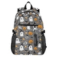 thumbnail image 1 of JIALIOU 14" Laptop Backpack Waterproof Airline Approved Stylish Casual Daypack for Travel Business College Work, Cute Ghost Pumpkin Star, 1 of 8