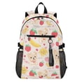 thumbnail image 1 of JIALIOU 14" Laptop Backpack Waterproof Airline Approved Stylish Casual Daypack for Travel Business College Work, Dog Banana Strawberry Sun, 1 of 8