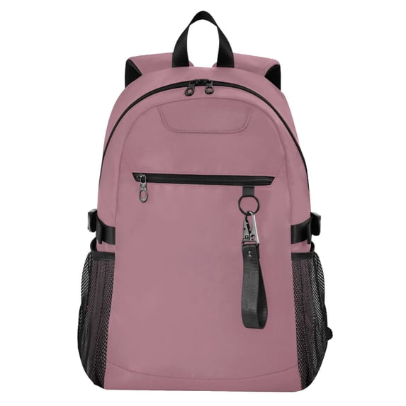 JIALIOU 14" Laptop Backpack Waterproof Airline Approved Stylish Casual Daypack for Travel Business College Work, Dusty Rose