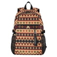 thumbnail image 1 of JIALIOU 14" Laptop Backpack Waterproof Airline Approved Stylish Casual Daypack for Travel Business College Work, Geometric Bohemia Africa, 1 of 8