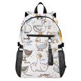 thumbnail image 1 of JIALIOU 14" Laptop Backpack Waterproof Airline Approved Stylish Casual Daypack for Travel Business College Work, Goose with Various Poses, 1 of 8