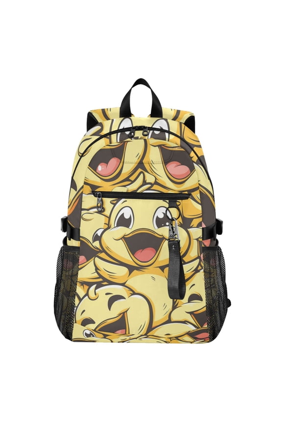 14" Laptop Backpack Waterproof Airline Approved Stylish Casual Daypack for Travel Business College Work, Happy Cute Ducks