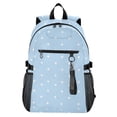 thumbnail image 1 of JIALIOU 14" Laptop Backpack Waterproof Airline Approved Stylish Casual Daypack for Travel Business College Work, Light Blue White Polka Dot, 1 of 8