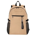 thumbnail image 1 of JIALIOU 14" Laptop Backpack Waterproof Airline Approved Stylish Casual Daypack for Travel Business College Work, Light Warm Brown, 1 of 8