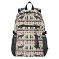 thumbnail image 1 of JIALIOU 14" Laptop Backpack Waterproof Airline Approved Stylish Casual Daypack for Travel Business College Work, Moose Tree Silhouette, 1 of 8