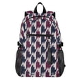 thumbnail image 1 of JIALIOU 14" Laptop Backpack Waterproof Airline Approved Stylish Casual Daypack for Travel Business College Work, Pied De Poule Pattern, 1 of 8