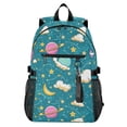 thumbnail image 1 of JIALIOU 14" Laptop Backpack Waterproof Airline Approved Stylish Casual Daypack for Travel Business College Work, Planet Star Cloud, 1 of 8