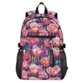 thumbnail image 1 of JIALIOU 14" Laptop Backpack Waterproof Airline Approved Stylish Casual Daypack for Travel Business College Work, Red Glass Rose, 1 of 8