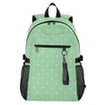 thumbnail image 1 of JIALIOU 14" Laptop Backpack Waterproof Airline Approved Stylish Casual Daypack for Travel Business College Work, Sage Green Yellow Polka Dot, 1 of 8