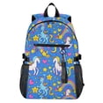 thumbnail image 1 of JIALIOU 14" Laptop Backpack Waterproof Airline Approved Stylish Casual Daypack for Travel Business College Work, Unicorns Rainbows Stars Hearts, 1 of 8