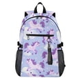 thumbnail image 1 of JIALIOU 14" Laptop Backpack Waterproof Airline Approved Stylish Casual Daypack for Travel Business College Work, Unicorns Running in Sky, 1 of 8