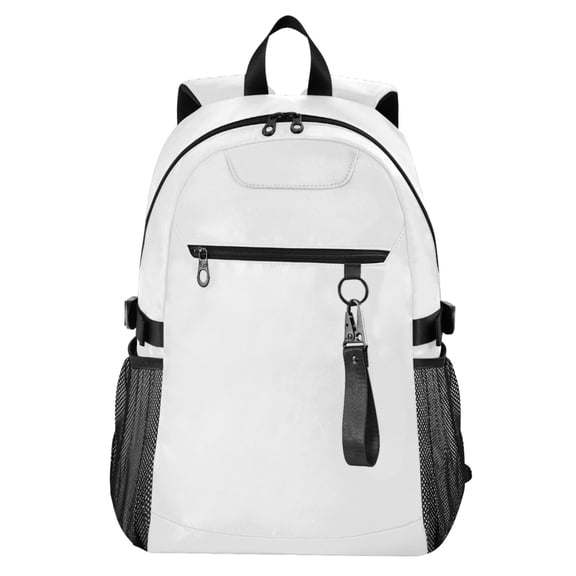 JIALIOU 14" Laptop Backpack Waterproof Airline Approved Stylish Casual Daypack for Travel Business College Work, White