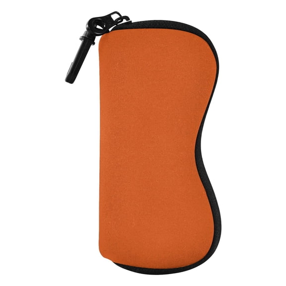 JIALIOU Glasses Case Soft Portable Zipper Sunglasses Pouch, Basecamp Orange