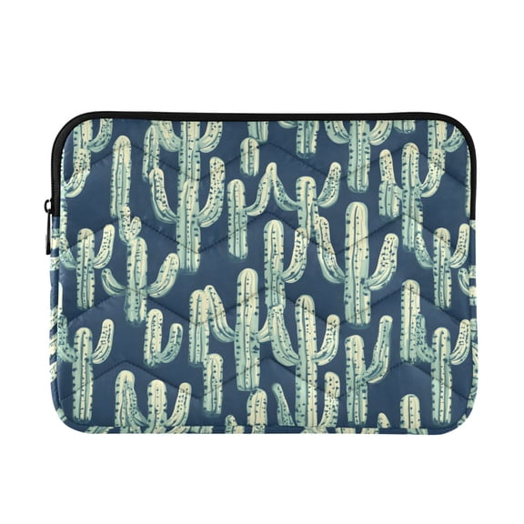 JIALIOU Laptop Sleeve Case with Zipper 13-13.3/15-16 Inch Compatible with MacBook HP Lenovo Dell ASUS Acer, Cartoon Cactus