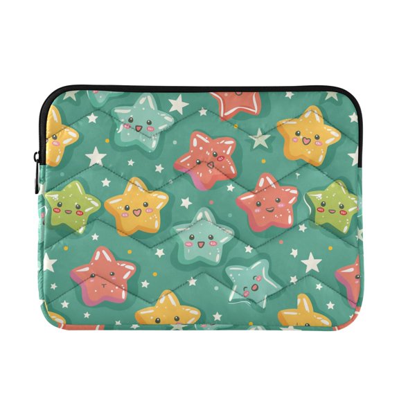 JIALIOU Laptop Sleeve Case with Zipper 13-13.3/15-16 Inch Compatible with MacBook HP Lenovo Dell ASUS Acer, Lovely Cartoon Stars