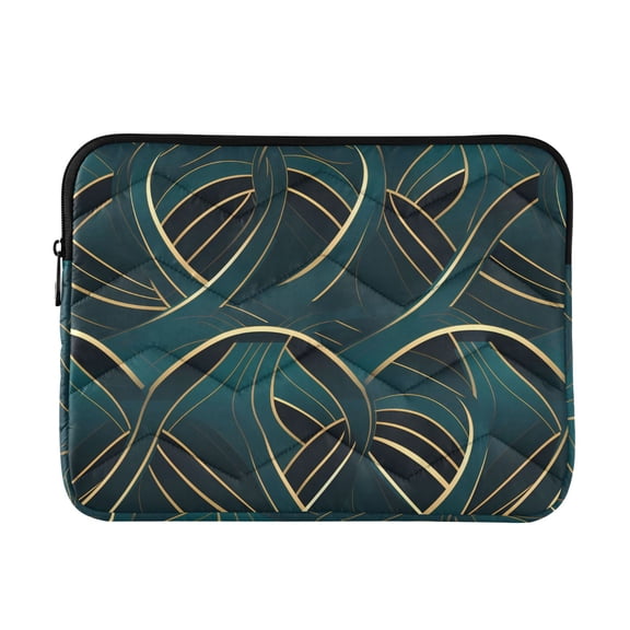 JIALIOU Laptop Sleeve Case with Zipper 13-13.3/15-16 Inch Compatible with MacBook HP Lenovo Dell ASUS Acer, Modern Luxury Pattern