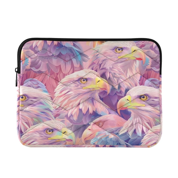 JIALIOU Laptop Sleeve Case with Zipper 13-13.3/15-16 Inch Compatible with MacBook HP Lenovo Dell ASUS Acer, Soft Color Eagle Head