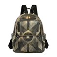 thumbnail image 1 of JIALIOU Mini Backpack Purse for Women Quilted Casual Daypack Small Travel Shoulder Bag, Abstract Zinc Geometric, 1 of 7