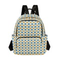 thumbnail image 1 of JIALIOU Mini Backpack Purse for Women Quilted Casual Daypack Small Travel Shoulder Bag, Blue Yellow Block, 1 of 7